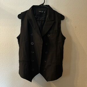 Delie button down suit vest size medium